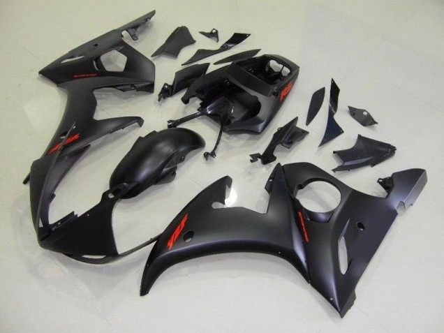 Affordable 2003-2005 Matte Black Red Decals Yamaha YZF R6 Motorbike Fairing