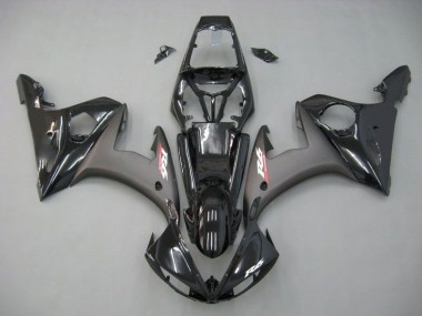 Affordable 2003-2005 Contrast Black Yamaha YZF R6 Motorcycle Replacement Fairings