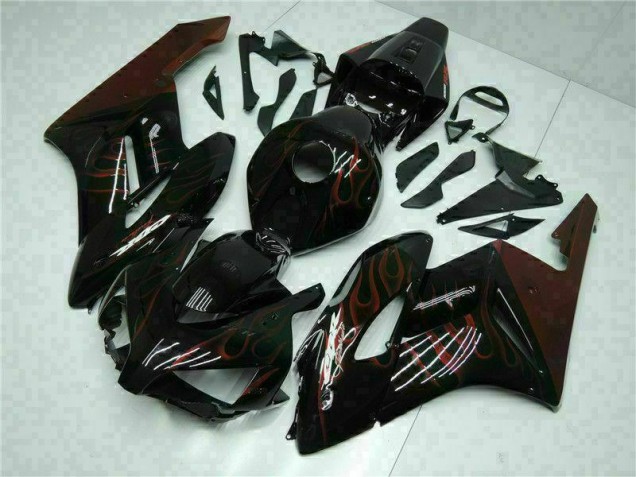 Affordable 2004-2005 Red Flame Honda CBR1000RR Motorcycle Fairing Kits