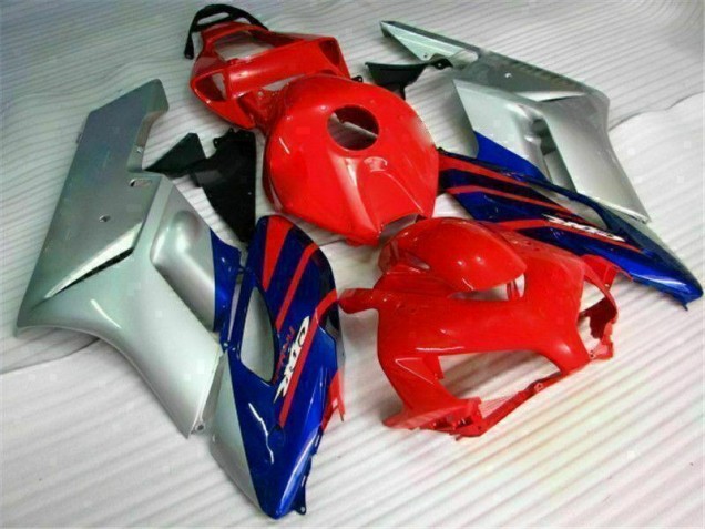 Affordable 2004-2005 Red Silver Blue Honda CBR1000RR Motorcycle Fairings Kit