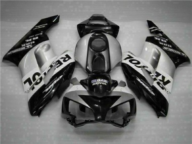 Affordable 2004-2005 Black Silver Repsol Honda CBR1000RR Motorcycle Fairings Kit