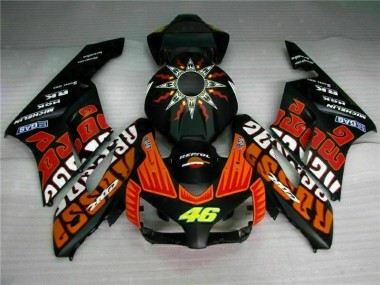 Affordable 2004-2005 Black Orange Honda CBR1000RR Motorcycle Fairing Kits