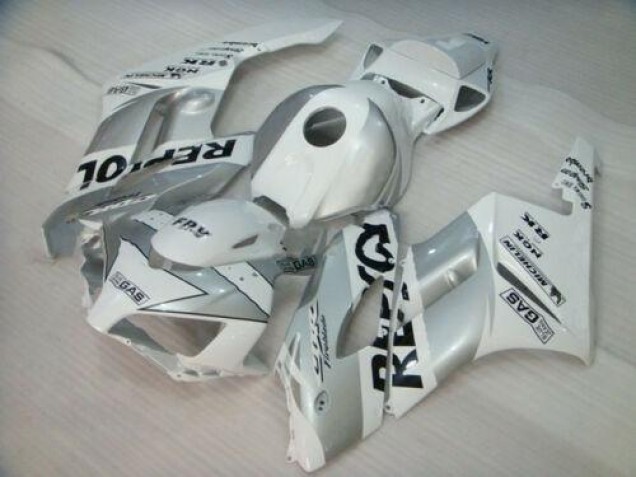 Affordable 2004-2005 White Silver Black Repsol Repsol Honda CBR1000RR Motorcycle Fairing Kit