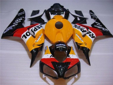 Affordable 2004-2005 Orange Black Repsol Honda CBR1000RR Motorcycle Fairings Kits