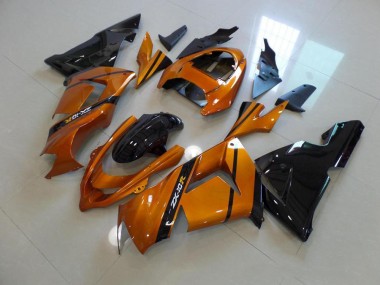 Affordable 2003-2005 Gold Black Kawasaki ZX10R Bike Fairing