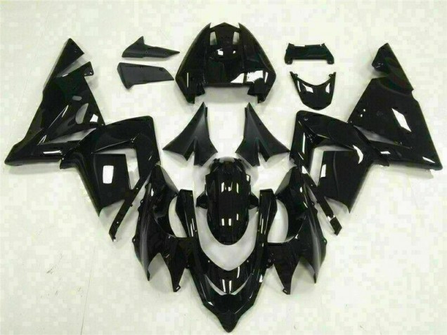 Affordable 2003-2005 Glossy Black Kawasaki ZX10R Bike Fairings