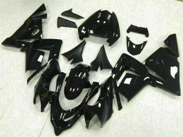 Affordable 2003-2005 Glossy Black Kawasaki ZX10R Bike Fairings