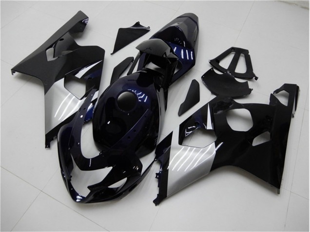 Affordable 2004-2005 Blue Silver Suzuki GSXR 600/750 Replacement Fairings