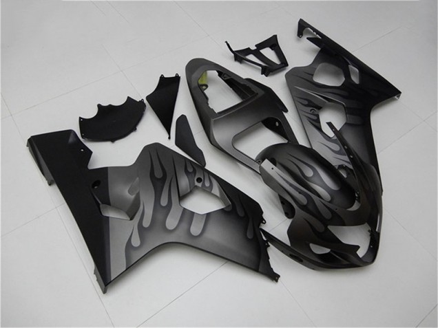 Affordable 2004-2005 Black Grey Suzuki GSXR 600/750 Motorcylce Fairings