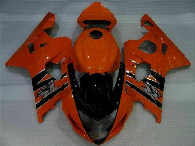 Affordable 2004-2005 Orange Black Suzuki GSXR 600/750 Motorcycle Fairings Kits