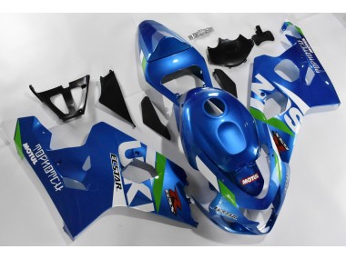 Affordable 2004-2005 Blue White Suzuki GSXR 600/750 Motorcylce Fairings