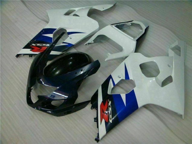 Affordable 2004-2005 White Black Suzuki GSXR 600/750 Motorcycle Fairing