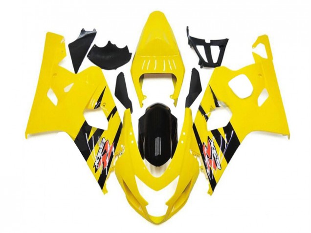 Affordable 2004-2005 Yellow Black Suzuki GSXR 600/750 Motorbike Fairings