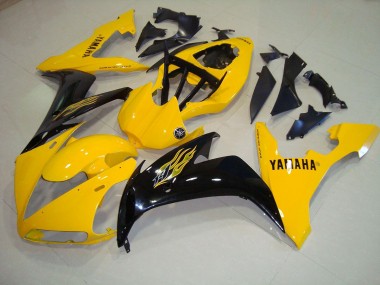 Affordable 2004-2006 Yellow Black Flame Yamaha YZF R1 Replacement Motorcycle Fairings