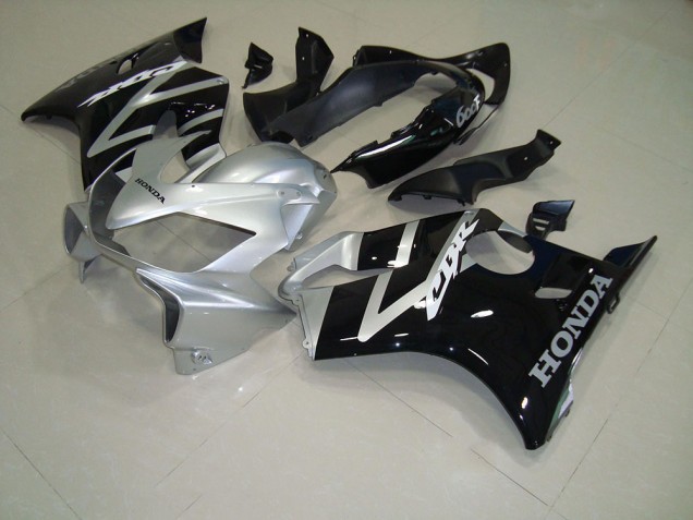 Affordable 2004-2007 Black Silver Honda CBR600 F4i Motorcycle Fairing Kits