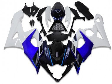 Affordable 2005-2006 Blue White Suzuki GSXR 1000 Motorcycle Fairing Kits