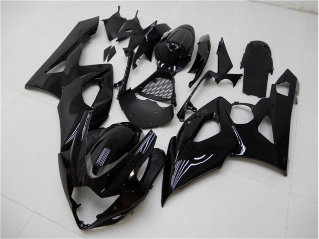 Affordable 2005-2006 Glossy Black Suzuki GSXR 1000 Bike Fairings