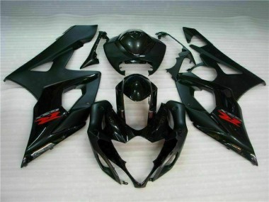 Affordable 2005-2006 Black Suzuki GSXR 1000 Motorcycle Replacement Fairings