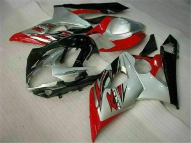 Affordable 2005-2006 Red White Suzuki GSXR 1000 Motorcyle Fairings