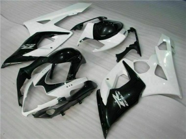 Affordable 2005-2006 White Black Suzuki GSXR 1000 Motor Fairings