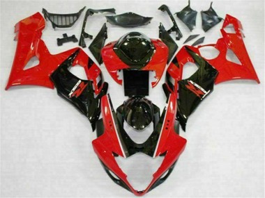 Affordable 2005-2006 Red Black Suzuki GSXR 1000 Motorcycle Fairings