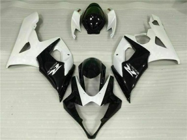 Affordable 2005-2006 White Black Suzuki GSXR 1000 Moto Fairings