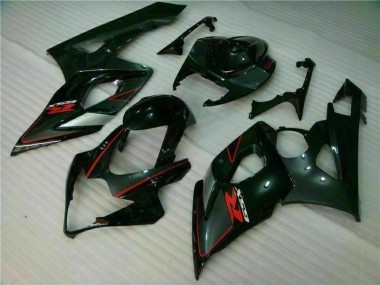 Affordable 2005-2006 Black Suzuki GSXR 1000 Replacement Fairings