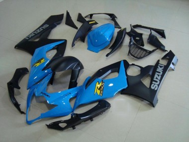 Affordable 2005-2006 Blue and Matte Black Suzuki GSXR 1000 Bike Fairings