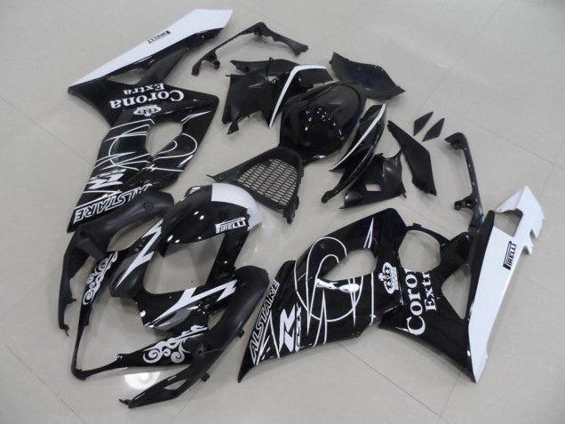 Affordable 2005-2006 Black Corona Suzuki GSXR 1000 Bike Fairing Kit