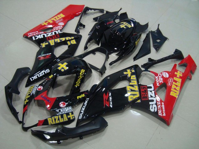 Affordable 2005-2006 Black Red Rizla Suzuki GSXR 1000 Motorcycle Replacement Fairings