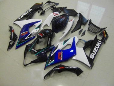 Affordable 2005-2006 Blue White Suzuki GSXR 1000 Motorcycle Fairings Kit