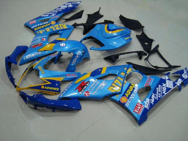 Affordable 2005-2006 Light Blue Rizzla Suzuki GSXR 1000 Motor Bike Fairings