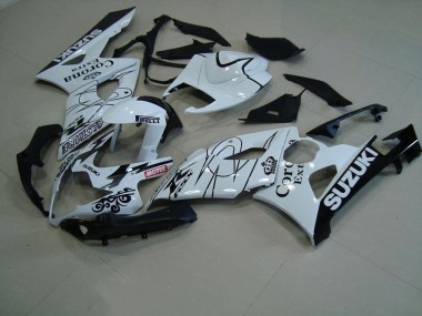 Affordable 2005-2006 White Corona Suzuki GSXR 1000 Motorcycle Replacement Fairings