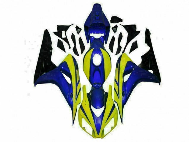 Affordable 2006-2007 Blue Yellow Honda CBR1000RR Motorcycle Replacement Fairings