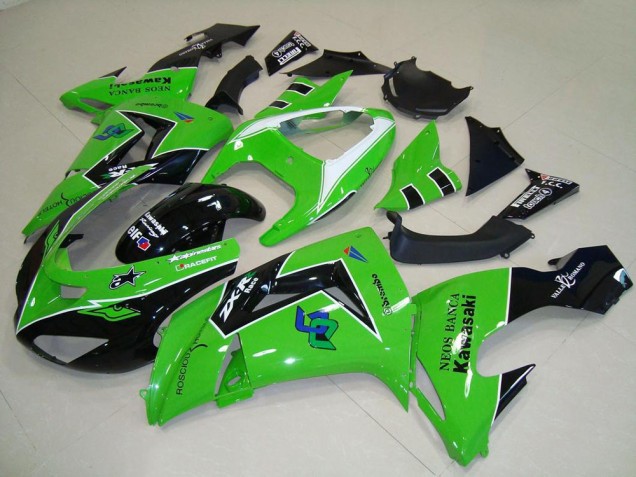 Affordable 2006-2007 Green Kawasaki ZX10R Motorcycle Fairings