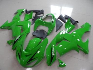 Affordable 2006-2007 Green Black Arrow Kawasaki ZX10R Replacement Motorcycle Fairings