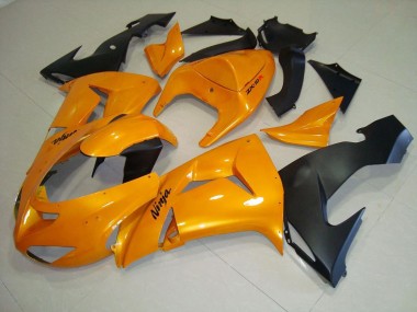 Affordable 2006-2007 Orange Kawasaki ZX10R Motorcycle Fairings Kits