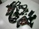 Affordable 2006-2007 Black Red Flame Kawasaki ZX10R Motorcyle Fairings