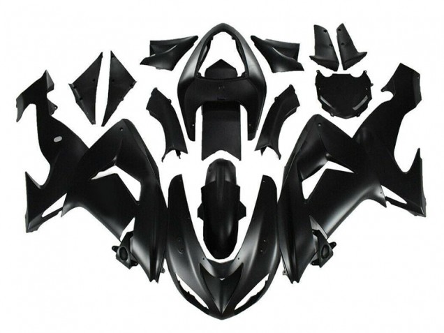 Affordable 2006-2007 Matte Black Kawasaki ZX10R Motor Fairings