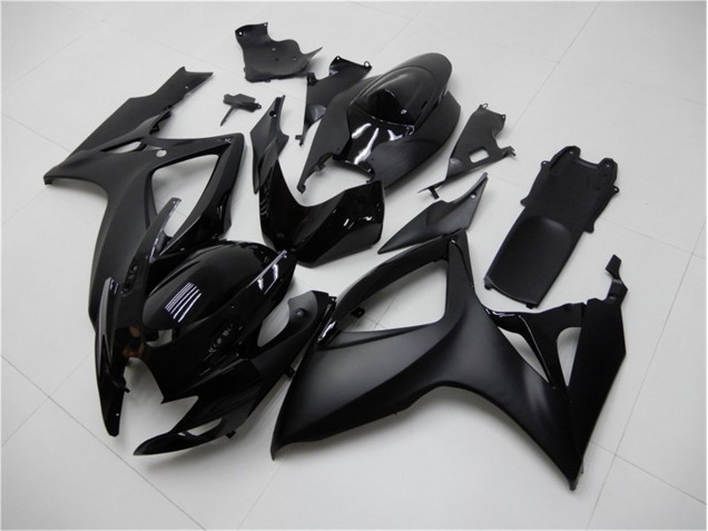 Affordable 2006-2007 Matte Black Suzuki GSXR 600/750 Bike Fairings