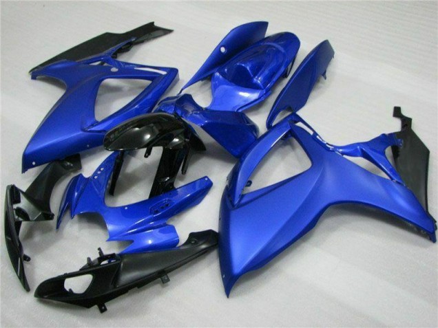 Affordable 2006-2007 Blue Black Suzuki GSXR 600/750 Full Replacement Fairings & Bodywork