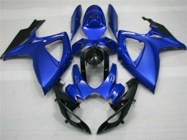 Affordable 2006-2007 Blue Black Suzuki GSXR 600/750 Full Replacement Fairings & Bodywork