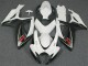 Affordable 2006-2007 White Suzuki GSXR 600/750 Motorcycle Fairing Kits