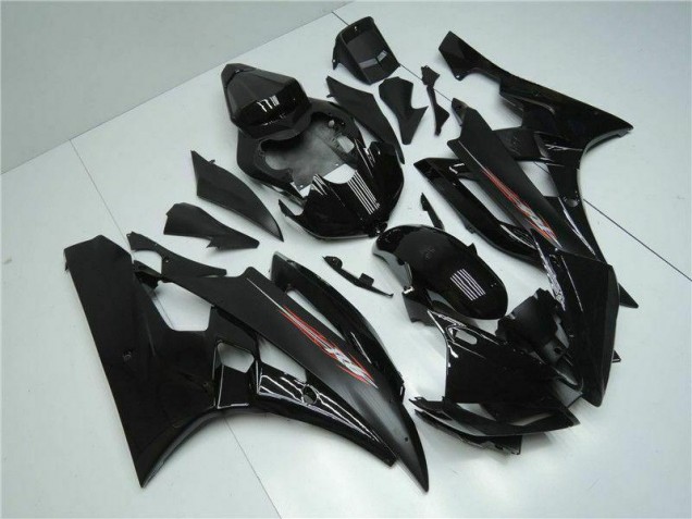 Affordable 2006-2007 Black Yamaha YZF R6 Motorbike Fairings