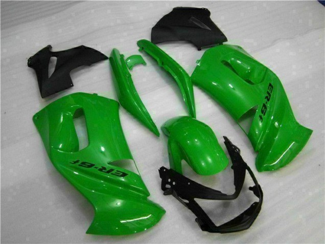 Affordable 2006-2008 Green Kawasaki EX650 Motorcycle Fairing Kit