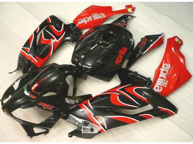 Affordable 2006-2011 Black Red Aprilia RS125 Motorcylce Fairings