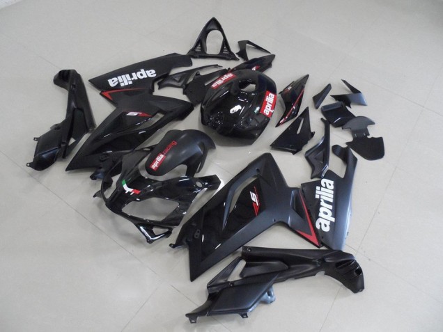 Affordable 2006-2011 Black and Red Stripe Aprilia RS125 Motorcycle Fairing Kits