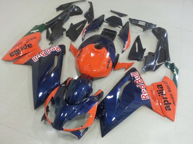 Affordable 2006-2011 Orange and Dark Blue Aprilia RS125 Bike Fairing