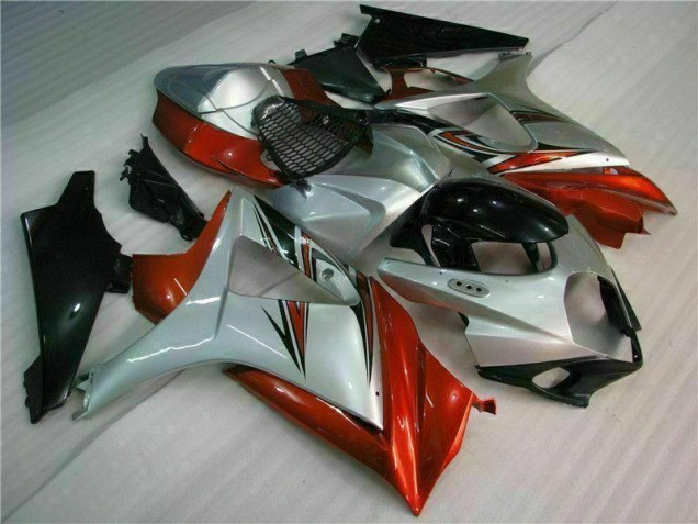 Affordable 2007-2008 Brown Silver Suzuki GSXR 1000 K7 Motorbike Fairings