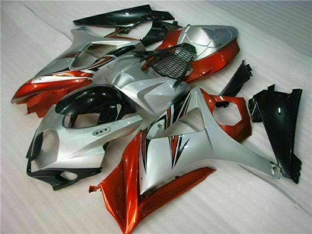 Affordable 2007-2008 Brown Silver Suzuki GSXR 1000 K7 Motorbike Fairings